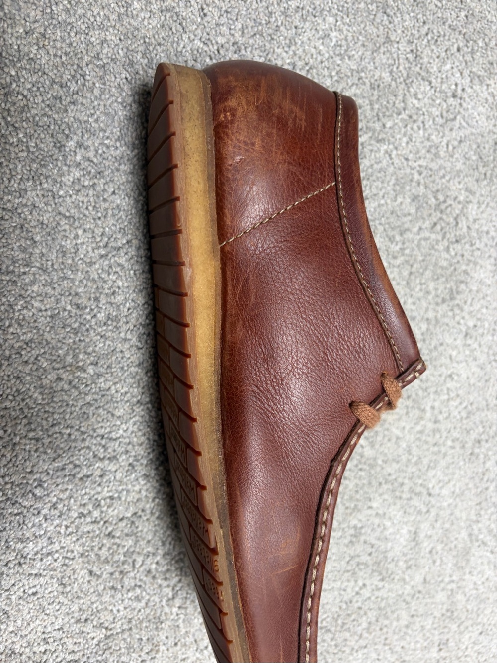 Clarks Men's Wallabee-Shacre II Run Leather Moc Toe Lace Up Shoes - Picture 3 of 8